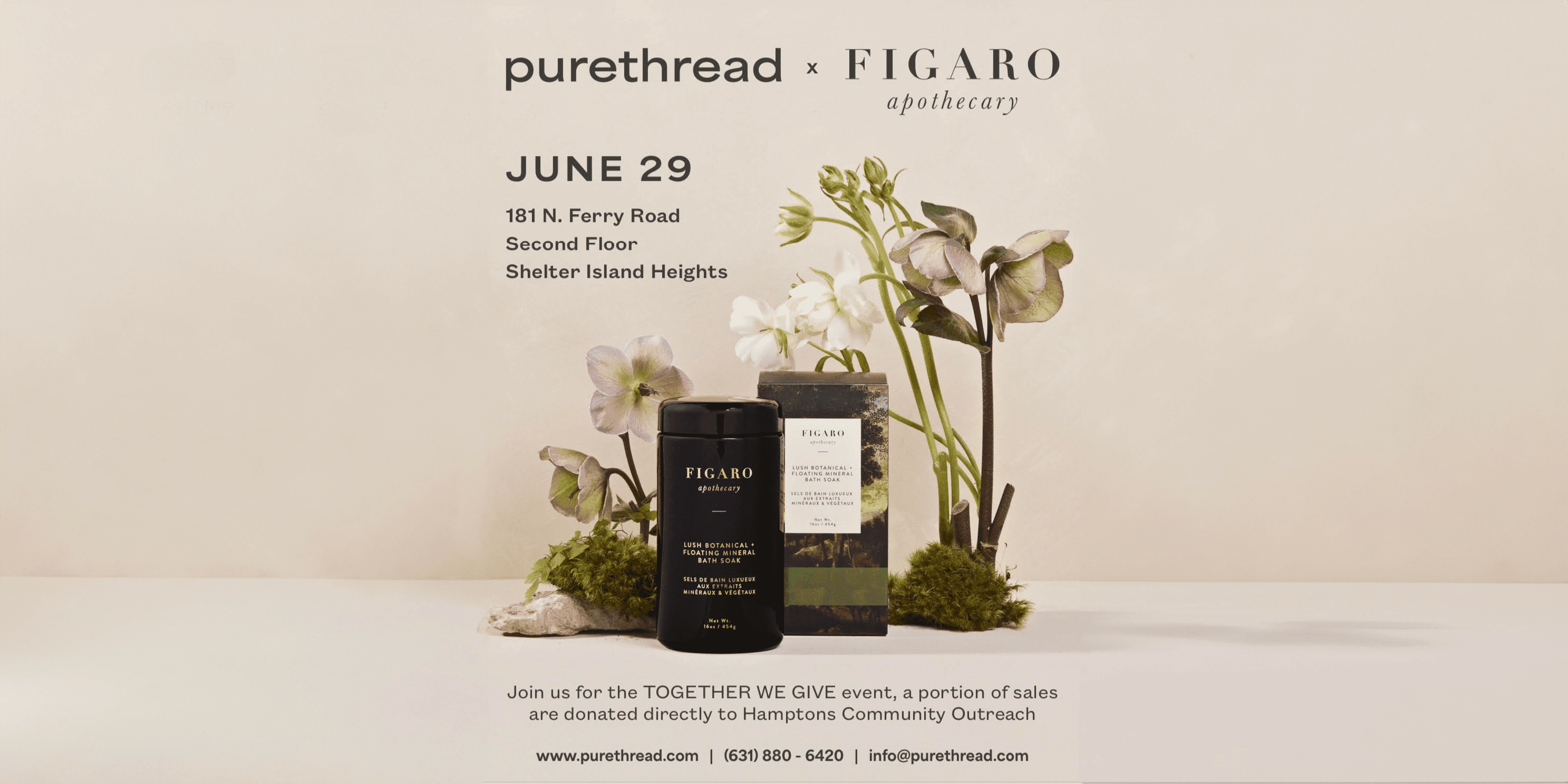 purethread hosting an event with figaro apothecary on june 29th 2024