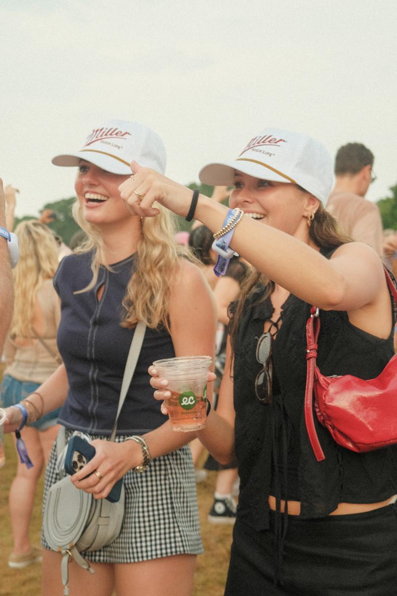 Two girls attending a Hamptons event